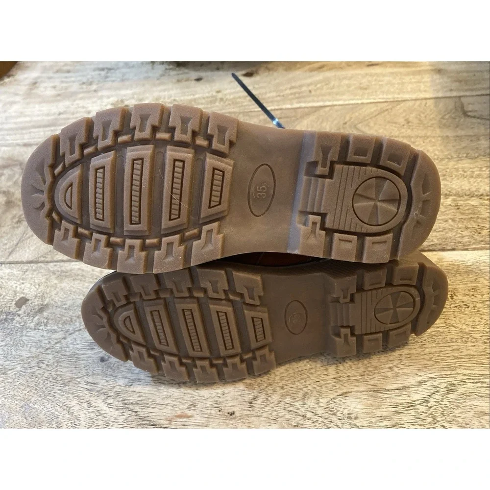 Endina Girls/Kids Chestnut Ankle Boots Size 35 EU